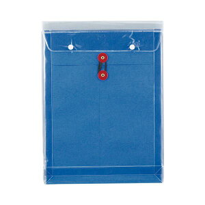 【送料無料】(まとめ) ピース マチヒモ付ビニール保存袋 レザック 角0 184g/m2 青 922 1枚 【×30セット】