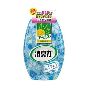 (まとめ)エステー エールズ 消臭力 部屋用ホワイトソープ 400ml 1個【×20セット】