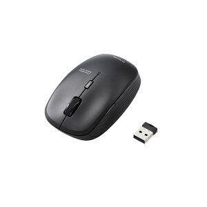 【送料無料】(まとめ) エレコム BlueLEDマウス/無線/5ボタン/静音/抗菌/ブラック M-BL21DBSKBK 【×2セット】