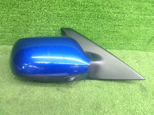 【中 古】アクセラ BKEP 右 サイドミラー ドアミラー 運転席側 H18年 34J 青 ブルー 【B32H-69-120K 96】