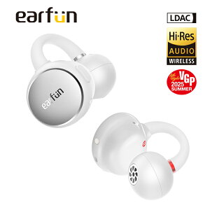�yVGP 2025 SUMMER ���܁zEarFun Clip �C���[�J�t �C���z�� Bluetooth 6.0/ LDAC�ɑΉ�/ �ő�40���ԘA���Đ�/ 3D�I�[�f�B�I/���R��h�~�ƃf���A��C�^�\��/�����{�^��/�}���`�|�C���g�ڑ�/ IP55�h�o�h��/ EarFun 