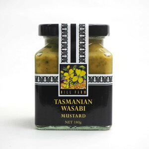 タスマニア産わさび使用。わさびの程よい風味と辛味。タスマニアワサビマスタード【1瓶/180g】