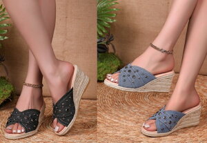 r[`T_ ~[ EGbW n Vvy傫TCY fB[X ₷ ItBX x_ H~ ~[ JWA sandal mulez