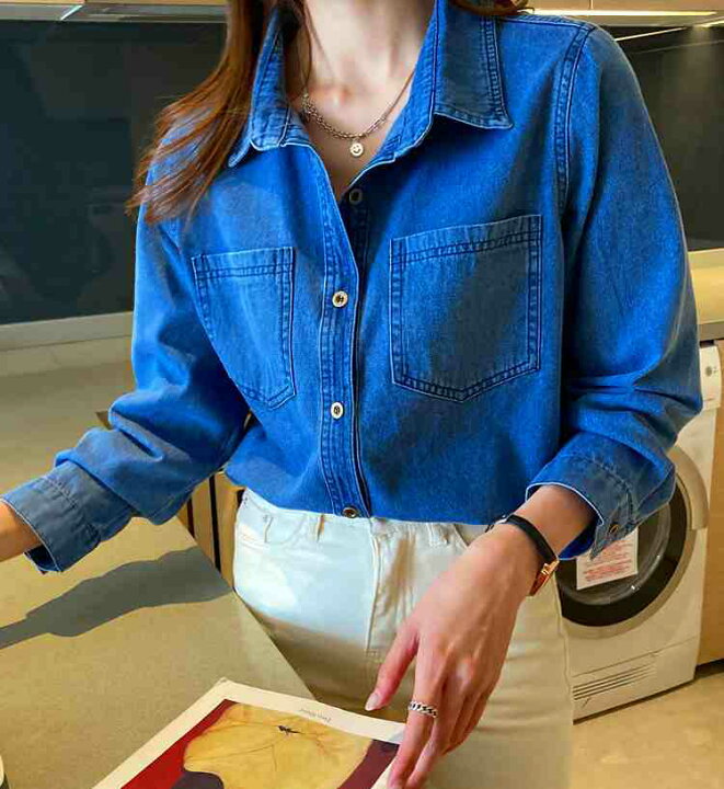 ナノ・ユニバース NANO universe ライトオンスデニムシャツ 長袖 （ブルー） - ファッション通販 MAGASEEK(マガシーク) IÉNA デニムシャツ 長袖 デニムブルー