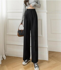 スーツパンツ ワイドパンツ ハイウエスト ストレート ロングパンツ レディース【大きいサイズ レディース 秋冬 下着 ボトムス ストレート スキニー ショーツ pants】