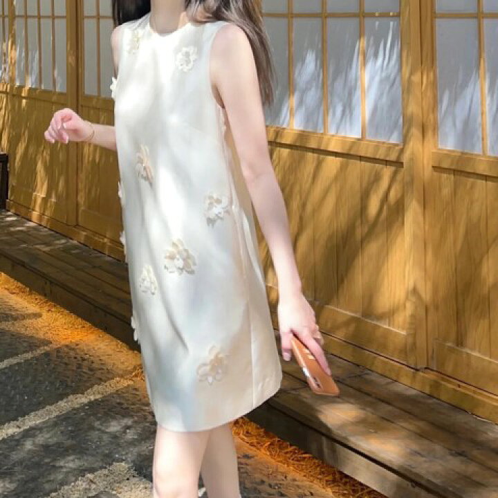 楽天市場】ミニワンピース ノースリーブワンピ ジャンパースカート 