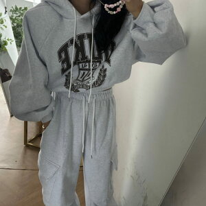 カジュアル系 運動風 2点セットアップ【大きいサイズ レディース ニット 上下セット set スウェット スエット sweat ルームウェア ジャージ 秋冬 setup】