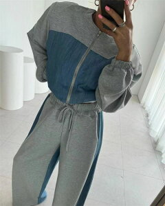 ؍ 2_ZbgAbvy傫TCY fB[X jbg ㉺Zbg set XEFbg XGbg sweat [EFA W[W H~ setupz