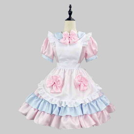 可愛い ロリータコスプレ メイド服 衣装 可愛い lolitaワンピース　4set【大きいサイズ レディース 秋冬 コスプレ 衣装 コスチューム アニメ 制服 仮装 ハロウィン インスタ映え costume】