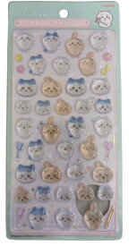 3匹　ちいかわ シール ちいかわ × ハチワレ × うさぎ ボンボンドロップシール S8542945 サンスター文具