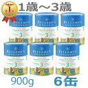 【送料無料】Bellamy's（ベラミーズ）オーガニック Organic 粉ミルク ステップ3（1歳〜3歳）大缶 900g × 6缶【海外通販】