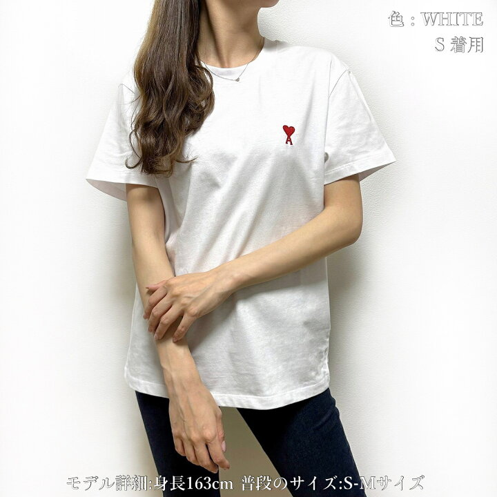 楽天市場】ami paris アミパリス Tシャツ BFUTS005.726 レディース  