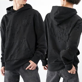 AMIRI アミリ パーカー フーディ AMJYHD1041 BLACK×BLACK ブラック コットン 黒 メンズ 男性 人気 おすすめ プレゼント ロゴ