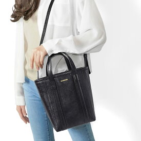 BALENCIAGA BARBES SHOPPER S BLACK レザー トートバッグ 黒 672983 バレンシアガ ショルダーバッグ 2WAY レディース 【返品送料無料】 【ラッピング無料】