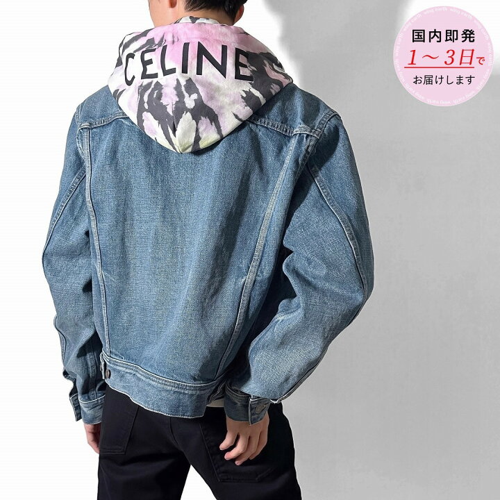 楽天市場】CELINE セリーヌ デニム フード付きジャケット 2Q660930F 