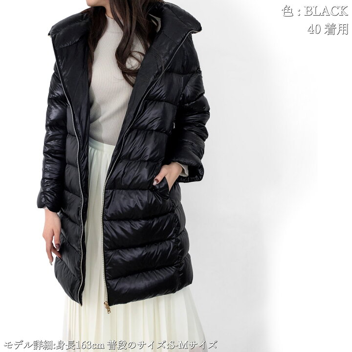 楽天市場】HERNO ヘルノ ダウンコート マティルデ アウター ブラック  