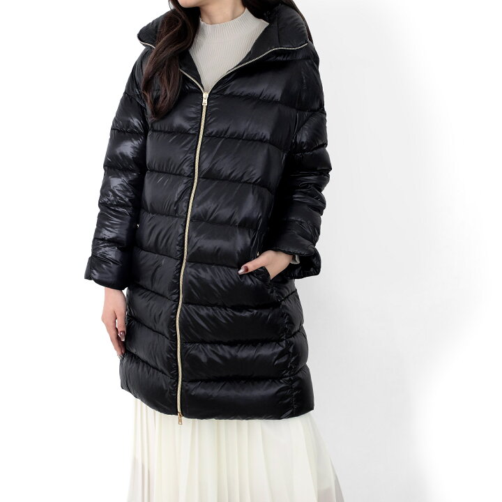 楽天市場】HERNO ヘルノ ダウンコート マティルデ アウター ブラック  