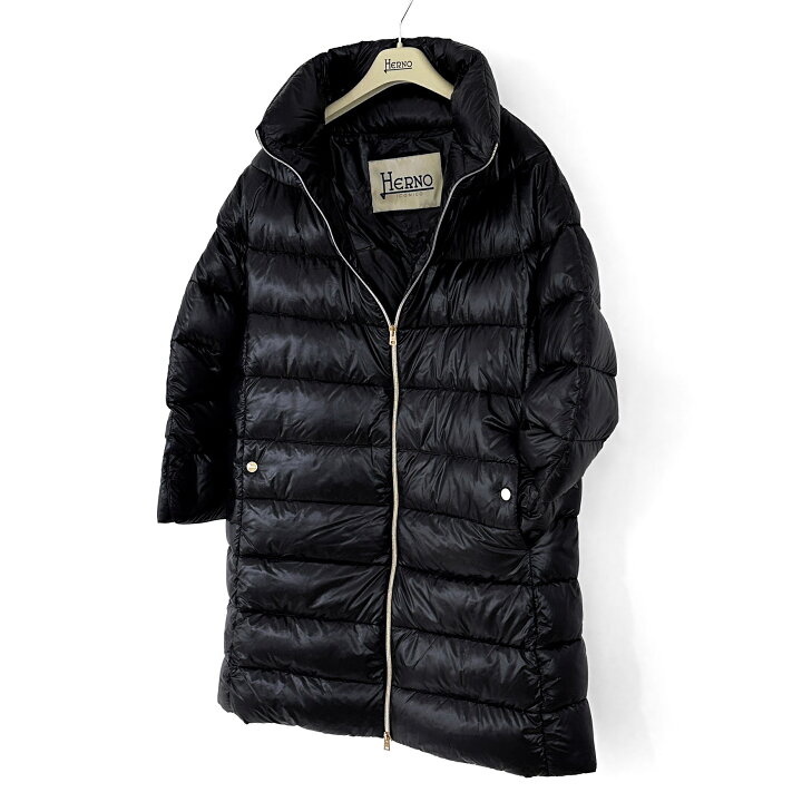 楽天市場】HERNO ヘルノ ダウンコート マティルデ アウター ブラック  