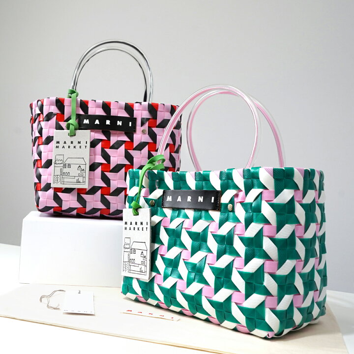 楽天市場】MARNI マル二 MARKET マルニマーケット かごバッグ トート  