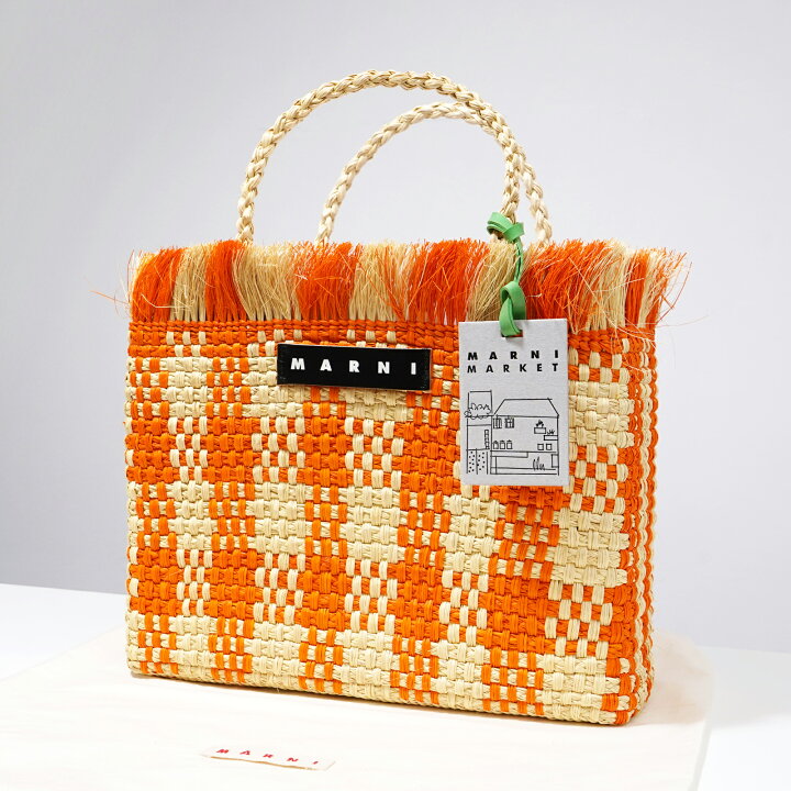 楽天市場】MARNI マル二 MARKET マルニマーケット フリンジ トート 