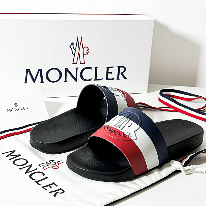 楽天市場】MONCLER トリコロール BASILE SANDAL モンクレール ロゴ 