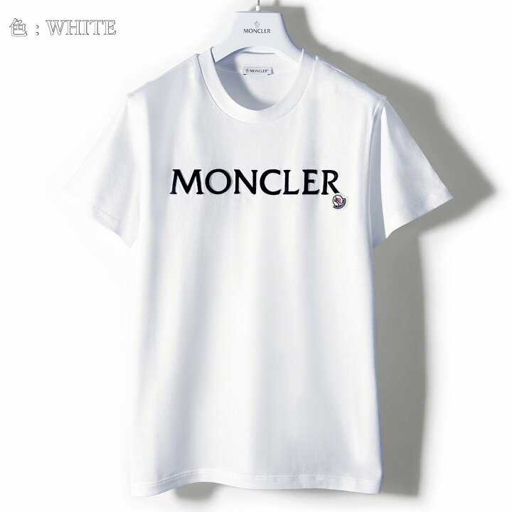 楽天市場】MONCLER モンクレール ロゴ クルーネック Tシャツ ブラック 