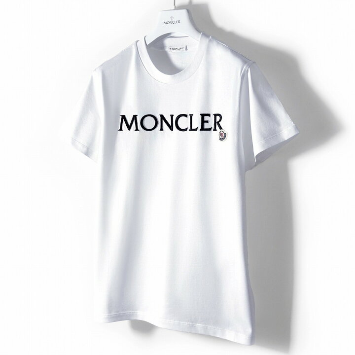 楽天市場】MONCLER モンクレール ロゴ クルーネック Tシャツ ブラック 