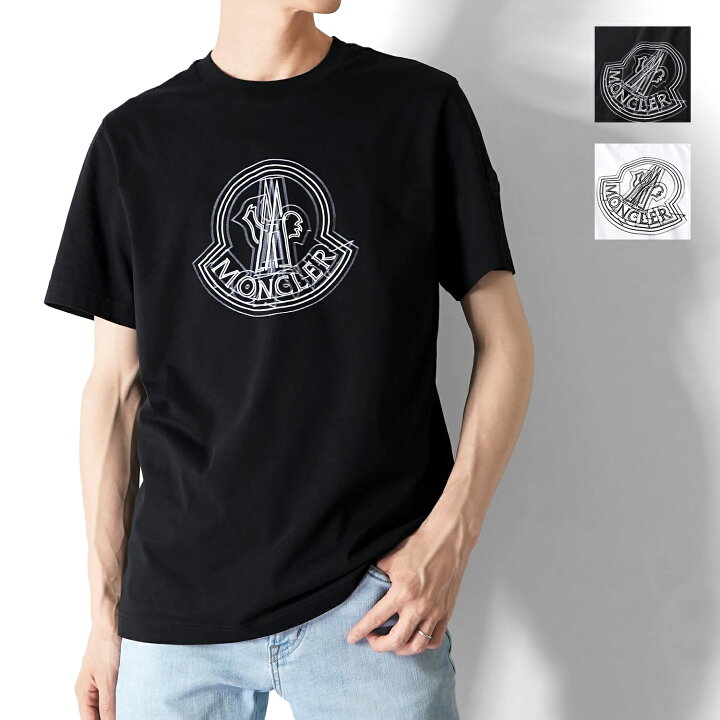楽天市場】MONCLER モンクレール コットン 半袖 クルーネック Tシャツ 