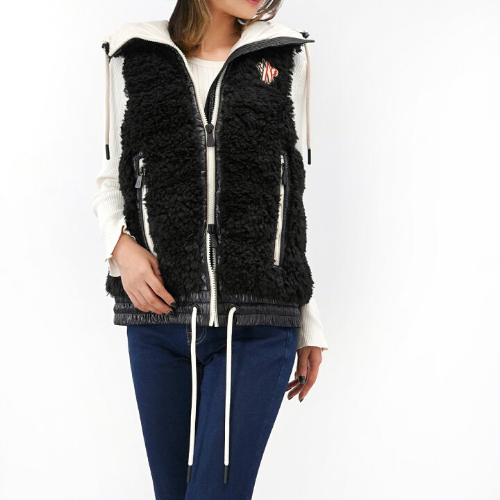 楽天市場】MONCLER モンクレール テディフリース ダウンベスト 
