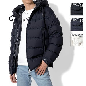 MONCLER �����N���[�� CARDERE �_�E���W���P�b�g 1A00207 54A81 �����Y �j �����N�� �_�E�� �J�[�f�[�� �t�[�h�t�� �� �u���b�N �l�C�r�[ �� �v���[���g �l�C �������� �V���v�� ���S