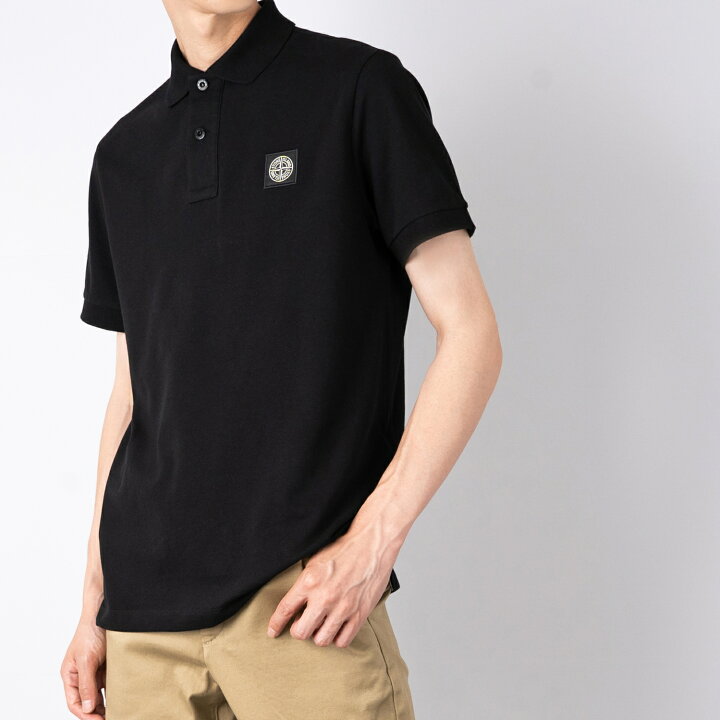 楽天市場】STONE ISLAND ストーンアイランド ポロシャツ 黒 ブラック 