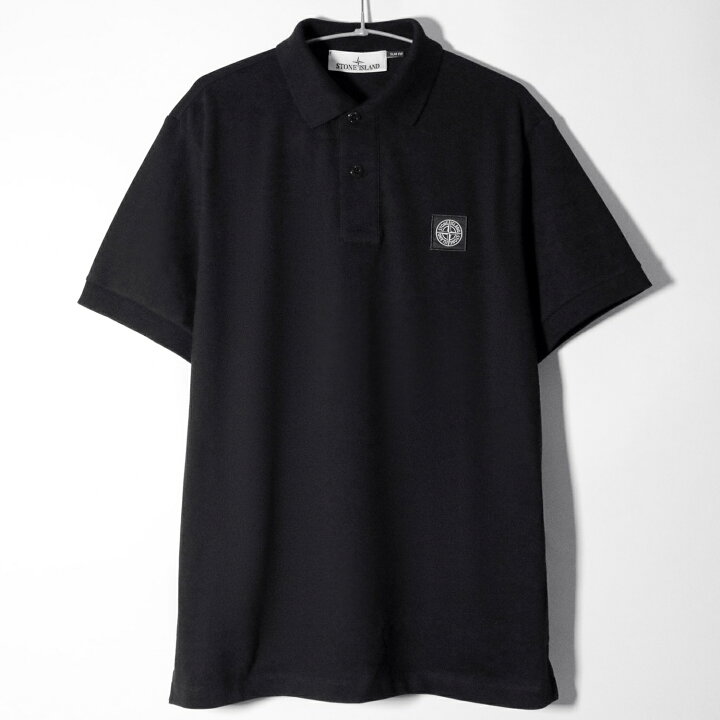 楽天市場】STONE ISLAND ストーンアイランド ポロシャツ 黒 ブラック 