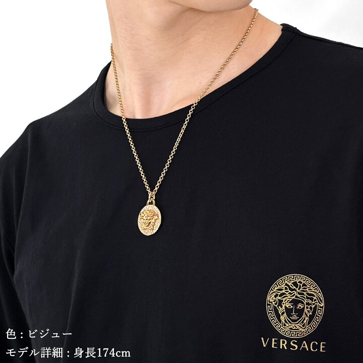 楽天市場】VERSACE ヴェルサーチ メドゥーサ ビジュー ネックレス 