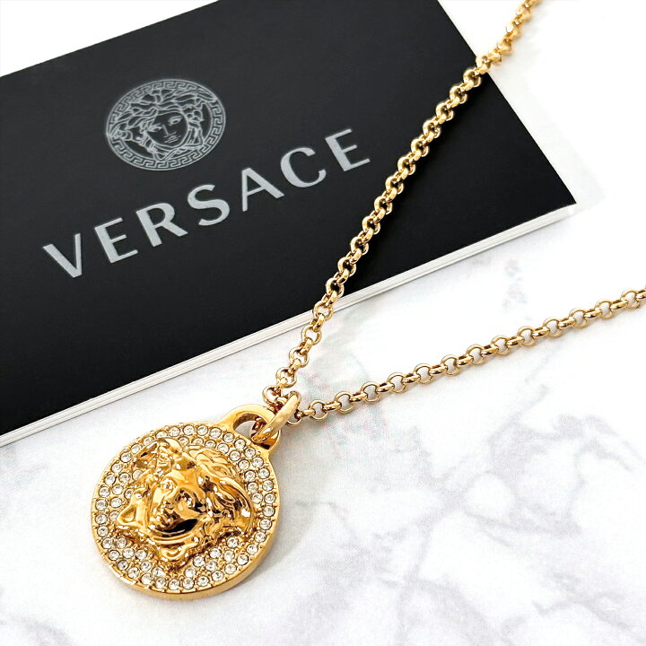 楽天市場】VERSACE ヴェルサーチ メドゥーサ ビジュー ネックレス 