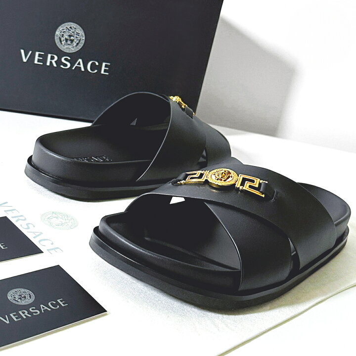 楽天市場】VERSACE ヴェルサーチ サンダル メドゥーサ グレカ グリーク 