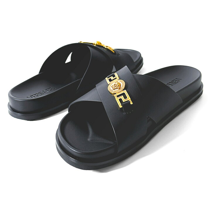 楽天市場】VERSACE ヴェルサーチ サンダル メドゥーサ グレカ グリーク 