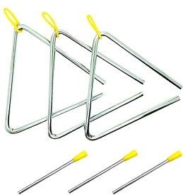 送料無料 トライアングル 3個 セット 各サイズ 4寸 5寸 6寸 7寸 10cm 12.5cm15cm 17cm 演奏会 音楽会 発表会 打楽器 楽器 演奏 音楽 幼稚園 保育園 老人ホーム クリスマス会 学芸会 3個セット 大 中 小 大きさ色々 子供から大人まで 選べるサイズ