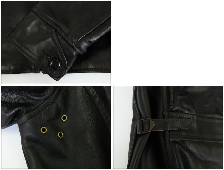 楽天市場】エアロレザー AERO LEATHER ライダースジャケット HALFBELT 