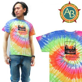 AMERICAN BACK COUNTRY アメリカンバックカントリー タイダイ染め 半袖 Tシャツ MOUNT TYEDYE