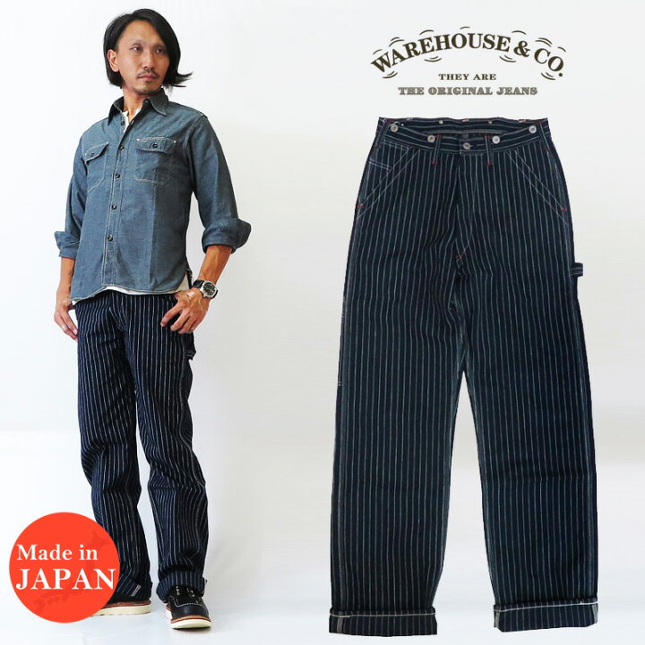 楽天市場】WAREHOUSE ウェアハウス ピンストライプ ペインターパンツ 