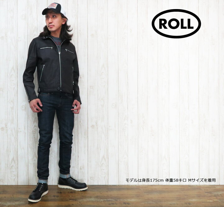 楽天市場】ROLL ロール コットンライダースジャケット スタッズ 
