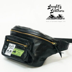 ObcU[Y Langlitz Leathers z[XnCh AEgTCh |Pbg EGXg obO Horse Hide Outside Pocket Waist Bag U[ c[obO |[` nv