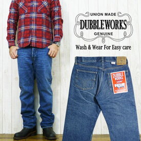 ダブルワークス DUBBLE WORKS ユーズドウォッシュ ジーンズ レギュラーストレート ジーパン Gパン デニム