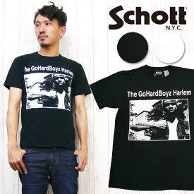 ショット Schott×Janette Beckman Tシャツ 半袖 「Wheelie」 フォト プリント コラボレーション ジャネットベックマン 3143055