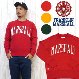 フランクリン マーシャル FRANKLIN＆MARSHALL スウェット ヴィンテージ ワッペン 「MARSHALL」 38181-4110※セール価格につき返品・交換不可