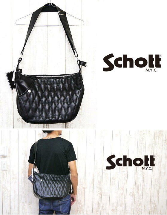 楽天市場】ショット Schott レザー バナナ バッグ クラシック  