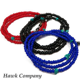ホークカンパニー HAWK COMPANY 3WAY ビーズアクセサリー ネックレス ブレスレット アンクレット HAWK5612