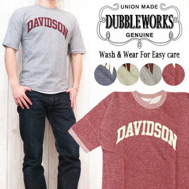 ダブルワークス DUBBLE WORKS スェット Tシャツ 5分袖 カットオフ 裏毛 WW76001-01 「DAVIDSON」