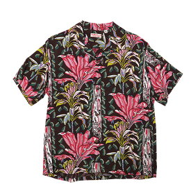 サンサーフ SUN SURF 半袖 アロハ ハワイアン シャツ オープンシャツ 「AKAKA FALLS」 レーヨン FILAMENT SS37467