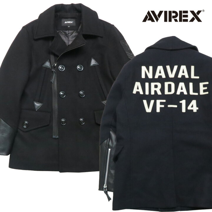 楽天市場】AVIREX アビレックス ライダース ピーコート レザーワッペン 